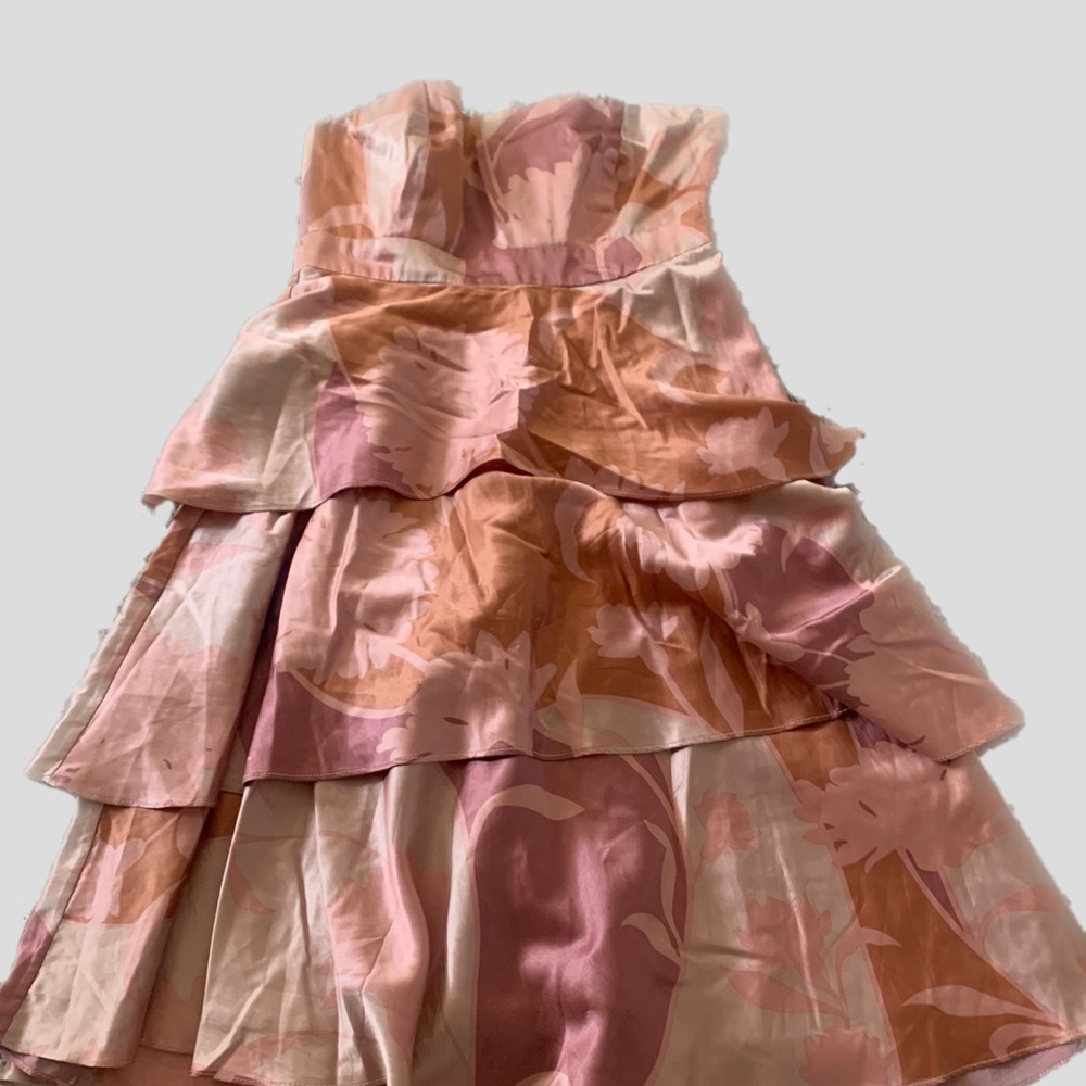 Anthropologie Odille strapless pink dress